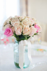 Wedding bouquet of roses