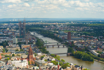 Fototapeta na wymiar Beautiful view of the city Frankfurt am Main