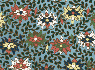 Traditional Chinese floral ornament