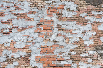 very old brick wall, old building