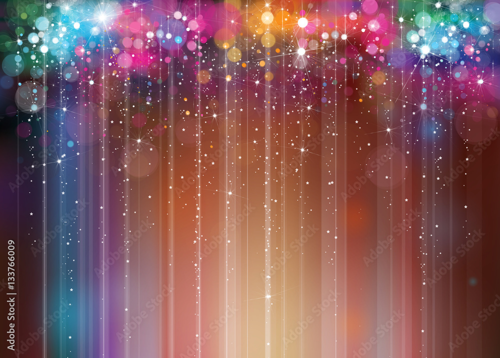 Wall mural colorful lights background.