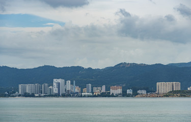 Naklejka premium Penang view from the sea