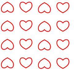 Seamless pattern with hearts. Background of hearts on Valentine Day. Good for textiles, interior design, for book design, website background.