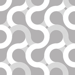 Wavy abstract seamless pattern - 133766630