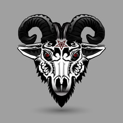 Demon goat head