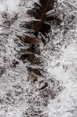 Fototapeta na wymiar Creek in the ice