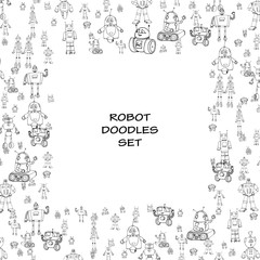 Robot doodle frame.