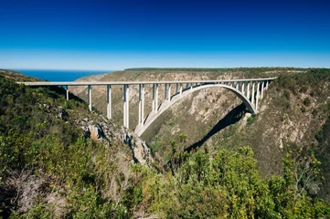 Fotobehang Bloukrans Bridge, Bloukrans, Eastern Cape Province, South Africa © jon11