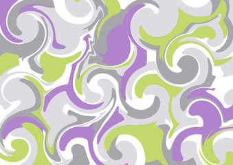 Abstract background of curls
