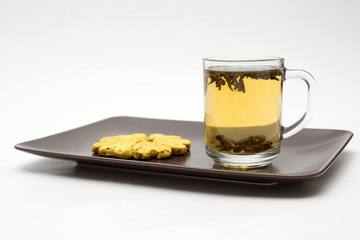 cup of tea with biscuits
