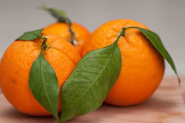 Oranges close-up