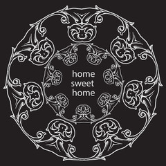 Hand drawn vintage calligraphic decoration