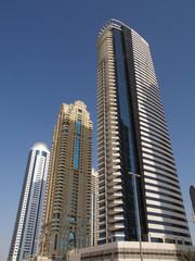 Fototapeta na wymiar Dubai, Sheik Zayed Road, Moderne Skyline, United Arab Emirates