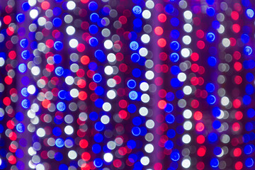 Гирлянда из сине-бело-красных огне