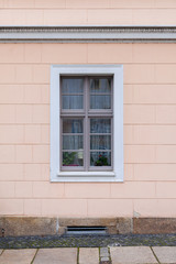 A window on a house wall