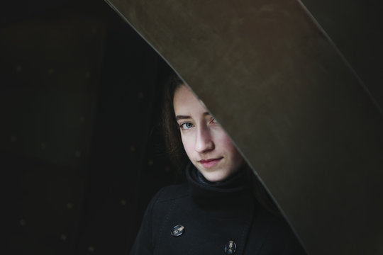 Portrait of thirteen year old teenage girl