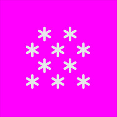 snow icon flat disign