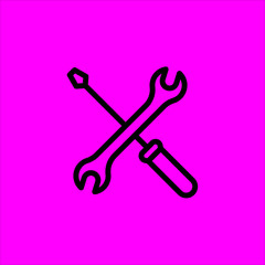 tools icon flat disign