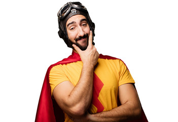 crazy super hero thinking