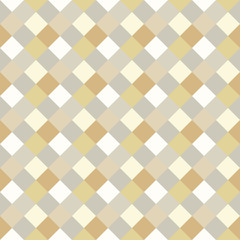 Seamless geometric pattern. Diagonal square, braiding, woven line background. Strapwork texture in warm, soft, light, gray, beige, olive colors. Rhomb, vertical figure. Vector