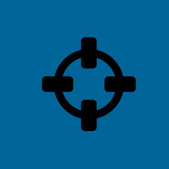 Obraz premium breech-sight icon flat disign