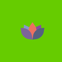 flower icon flat disign