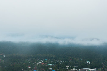 fog cover the mountain