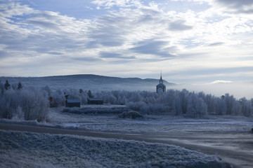 Cold winter morning