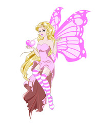 fairy butterfly love