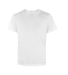 Front view of t-shirt on white background