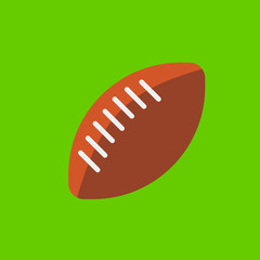 ball for American football icon flat disign