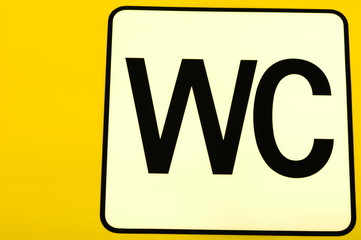 Sign, WC, toilette