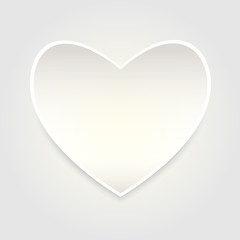 Paper heart vector