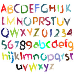 Painted alphabet