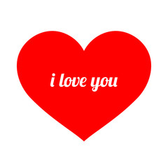 Abstract heart. Declaration of love.