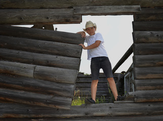people outdoors boy the ruins village summer hat joy 