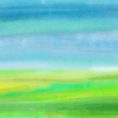 Green and blue watercolor texture