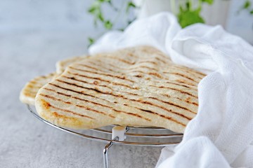 Homemade flat bread