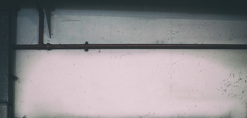 Dirty wall in a car park