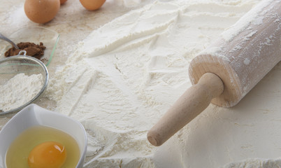 flour, roll, egg - baking / components 