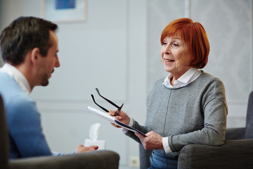 Obraz premium Psychologist at work