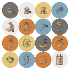Saint Patricks Day Icon Set