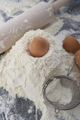 flour, roll, egg - baking / components 