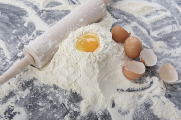 flour, roll, egg - baking / components 
