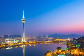 Foto op Plexiglas China Night view of Macau city in Macau, China.