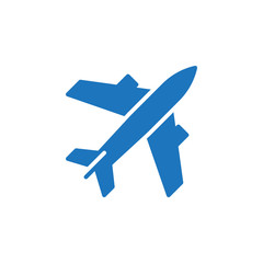 Plane, aircraft icon vector, filled flat sign, solid colorful pictogram isolated on white. Airport symbol, logo illustration