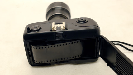 old camera back view