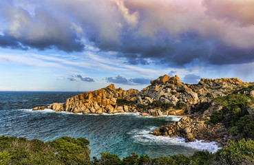 Rough sea on the Capo Testa - Sardinia