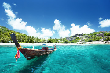 Obraz na płótnie Canvas boat on beach, Thailand
