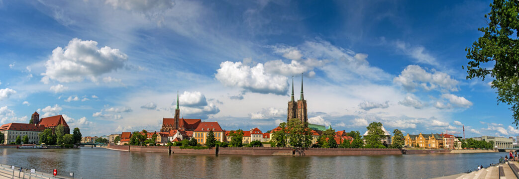 wroclaw cathedral, old polish city. Eastern Europe © lenaivanova2311